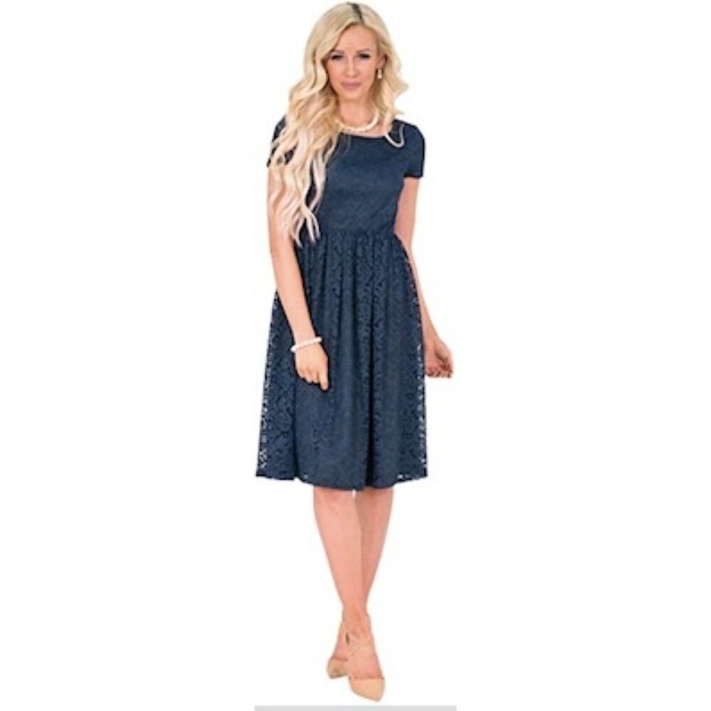 NEW Navy Lace Dress